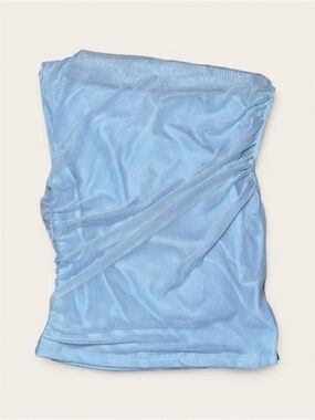 Princess Polly Light Blue Hasso Strapless Top Size 6 NWT